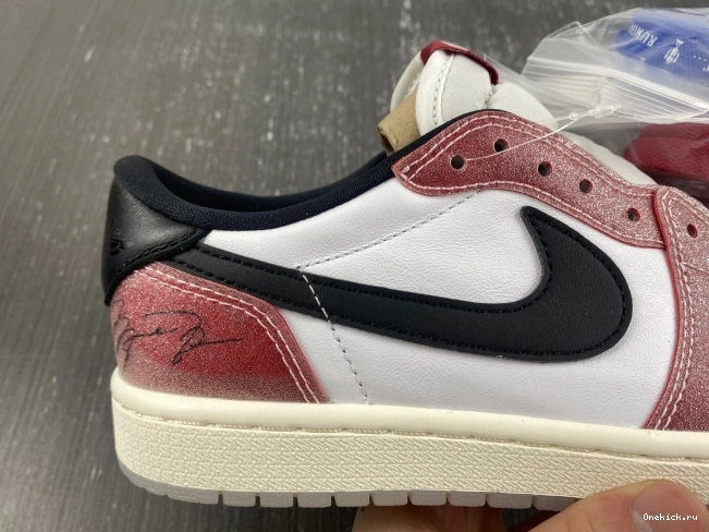 One Kick LOW TROPHY BLACK' JORDAN OG FN0432-017 1 ROOM AIR X 'RED 0803